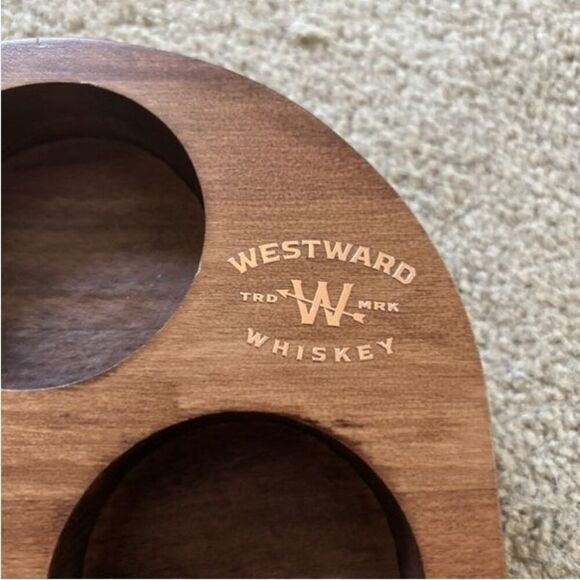 Westward Whiskey Wooden Flight Tasting Tray - Picture 2 of 5